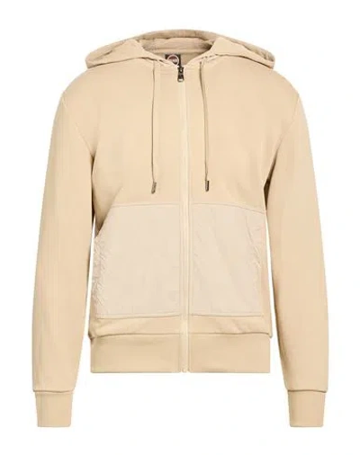 Colmar Man Sweatshirt Beige Size L Cotton, Polyester, Polyamide In Brown