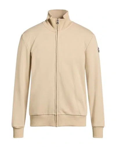 Colmar Man Sweatshirt Beige Size L Cotton, Polyester In Neutral