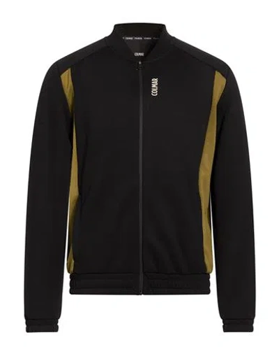 Colmar Man Sweatshirt Black Size L Polyester, Viscose, Elastane