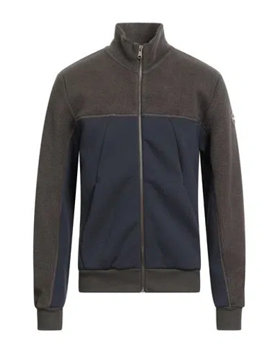 Colmar Man Sweatshirt Charcoal Size L Cotton In Brown