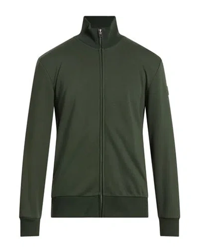 Colmar Man Sweatshirt Dark Green Size M Cotton, Polyester