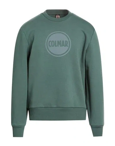 Colmar Man Sweatshirt Dark Green Size Xl Cotton, Polyester