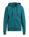 Colmar Man Sweatshirt Deep Teal Size S Polyester, Cotton In Green