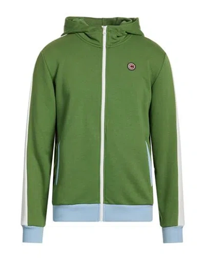 Colmar Man Sweatshirt Green Size L Cotton, Polyester
