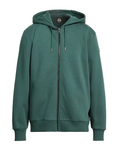 Colmar Man Sweatshirt Green Size S Cotton, Polyester