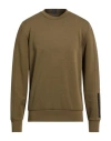 Colmar Man Sweatshirt Khaki Size M Cotton, Polyester, Elastane In Brown