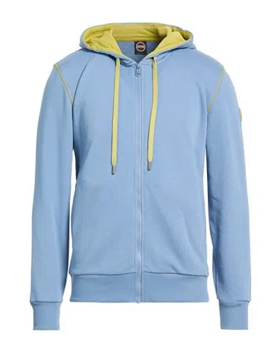 Colmar Man Sweatshirt Light Blue Size L Cotton, Polyester