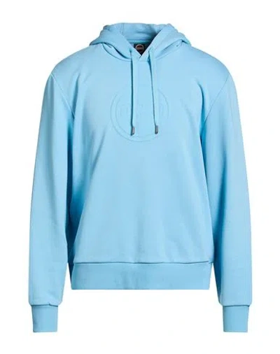 Colmar Man Sweatshirt Light Blue Size L Cotton, Polyester