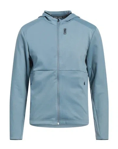 Colmar Man Sweatshirt Light Blue Size L Polyester, Elastane