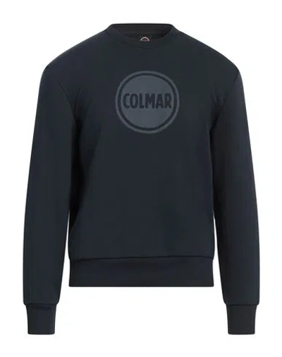 Colmar Man Sweatshirt Midnight Blue Size M Cotton, Polyester In Blue