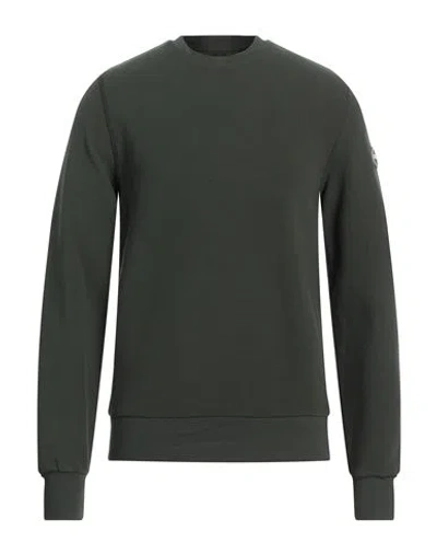 Colmar Man Sweatshirt Military Green Size L Cotton, Polyamide, Elastane