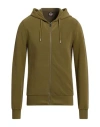 Colmar Man Sweatshirt Military Green Size L Cotton, Polyamide, Elastane
