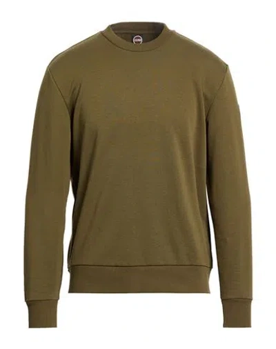 Colmar Man Sweatshirt Military Green Size L Cotton, Polyester