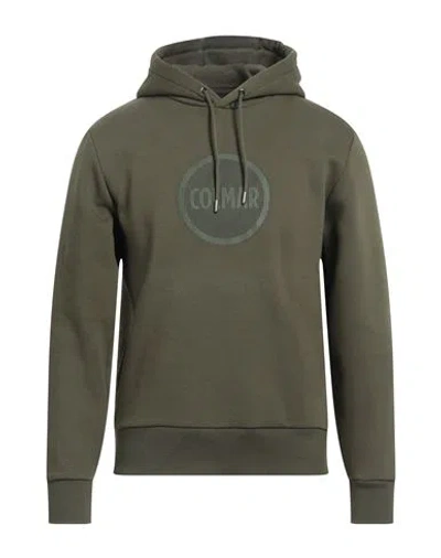 Colmar Man Sweatshirt Military Green Size S Cotton, Polyester