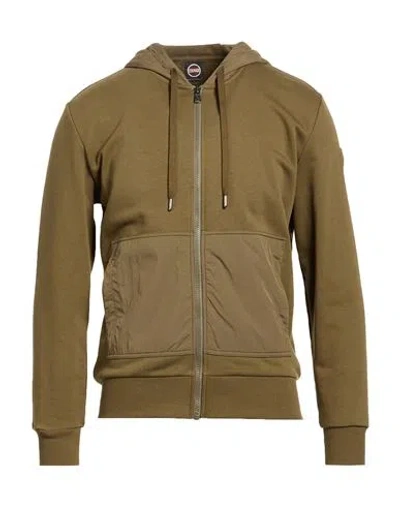 Colmar Man Sweatshirt Military Green Size L Cotton, Polyester, Polyamide
