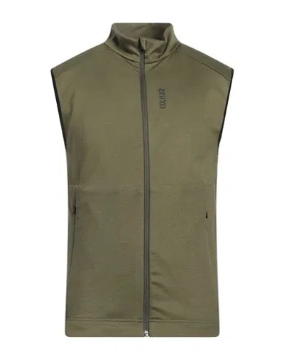 Colmar Man Sweatshirt Military Green Size L Polyester, Elastane