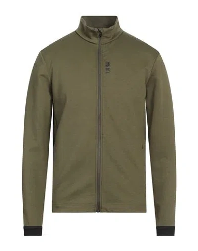 Colmar Man Sweatshirt Military Green Size L Polyester, Elastane, Polyamide