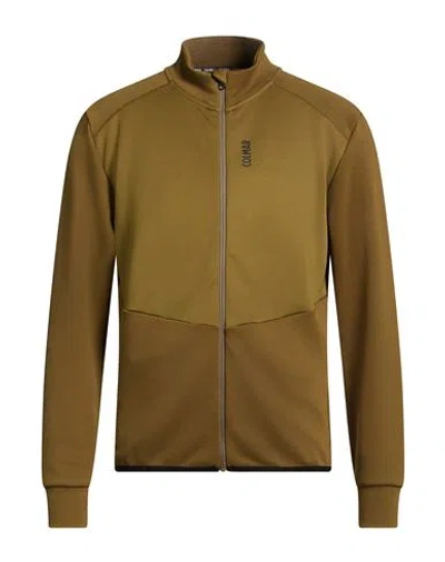 Colmar Man Sweatshirt Military Green Size L Polyester, Viscose, Elastane