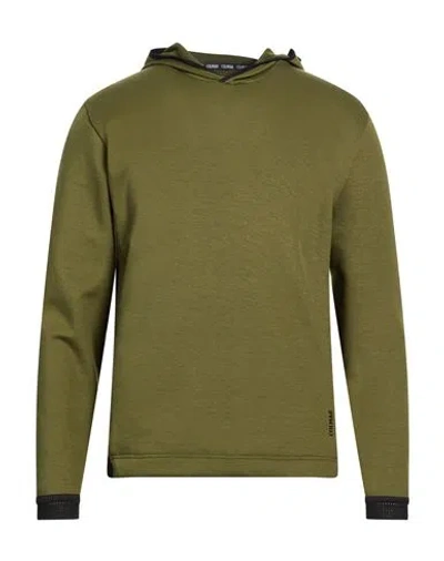 Colmar Man Sweatshirt Military Green Size M Polyester, Elastane