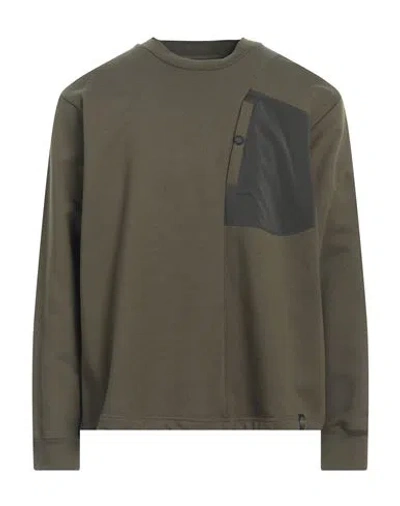 Colmar Man Sweatshirt Military Green Size S Cotton, Polyester