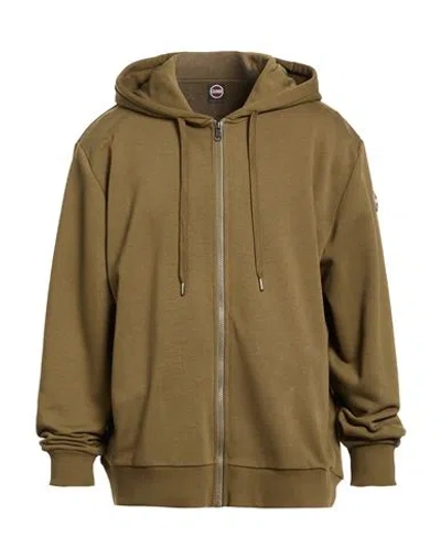 Colmar Man Sweatshirt Military Green Size Xxxl Cotton, Polyester In Brown
