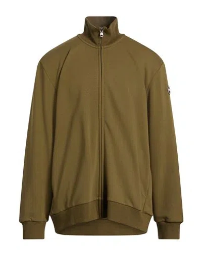 Colmar Man Sweatshirt Military Green Size Xxxl Cotton, Polyester