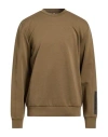 Colmar Man Sweatshirt Military Green Size Xxxl Cotton, Polyester, Elastane In Brown