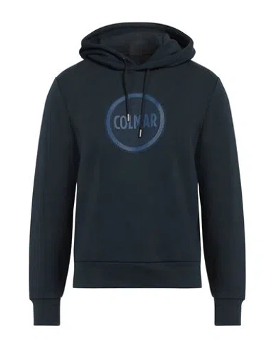 Colmar Man Sweatshirt Navy Size S Cotton, Polyester In Navy Blue