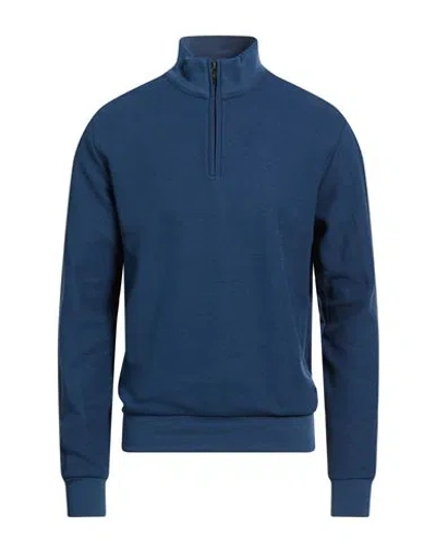 Colmar Man Sweatshirt Navy Size L Cotton, Polyester In Blue