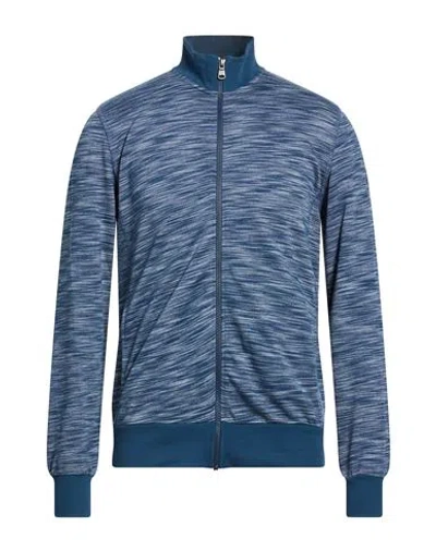 Colmar Man Sweatshirt Navy Size L Cotton, Polyester In Blue