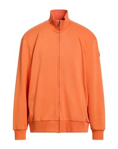 Colmar Man Sweatshirt Orange Size Xxl Cotton, Polyester