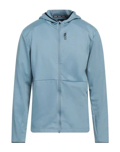 Colmar Man Sweatshirt Pastel Blue Size Xxl Polyester, Elastane