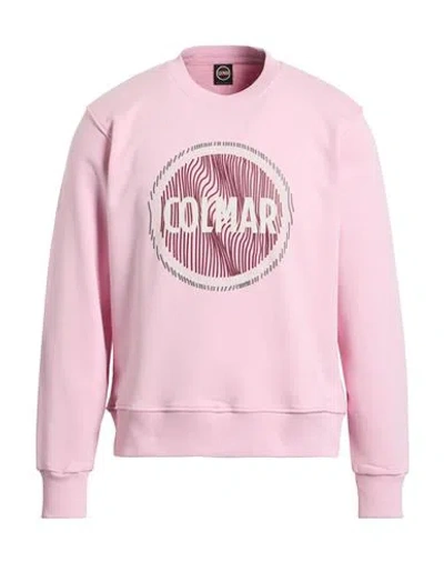 Colmar Man Sweatshirt Pink Size L Cotton, Polyester