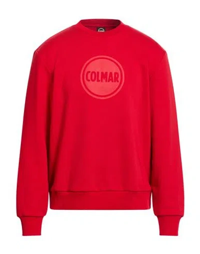 Colmar Man Sweatshirt Red Size S Cotton, Polyester