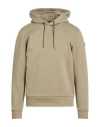 Colmar Man Sweatshirt Sage Green Size M Cotton, Polyester In Neutral