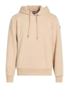 Colmar Man Sweatshirt Sand Size L Cotton, Polyester In Neutral