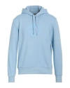 Colmar Man Sweatshirt Sky Blue Size L Cotton, Polyester In Blue