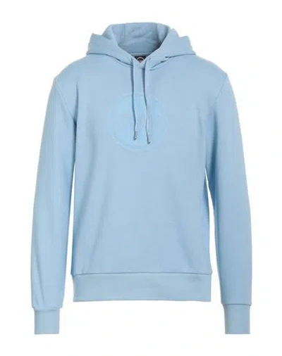 Colmar Man Sweatshirt Sky Blue Size L Cotton, Polyester