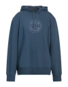 Colmar Man Sweatshirt Slate Blue Size Xxxl Cotton, Polyester