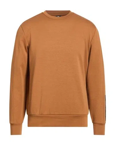 Colmar Man Sweatshirt Tan Size L Cotton, Polyester, Elastane In Brown