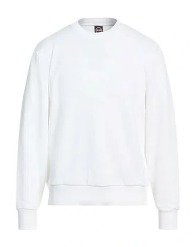 Colmar Man Sweatshirt White Size L Cotton, Polyester