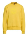 Colmar Man Sweatshirt Yellow Size L Cotton, Polyester In Yellow