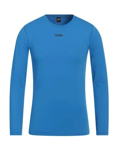 Colmar Man T-shirt Azure Size L Polyamide, Elastane In Blue