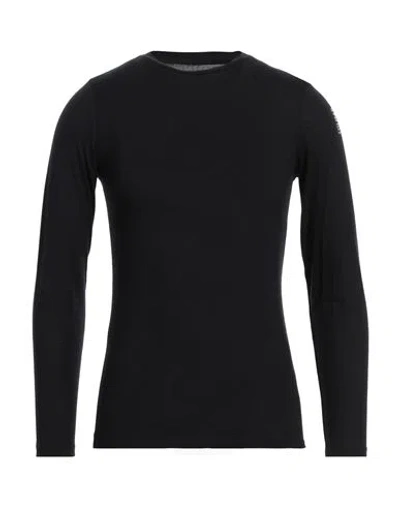 Colmar Man T-shirt Black Size L Lyocell, Wool