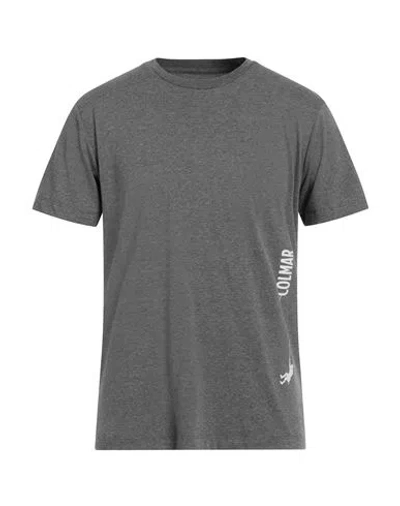 Colmar Man T-shirt Grey Size L Polyester, Cotton In Gray