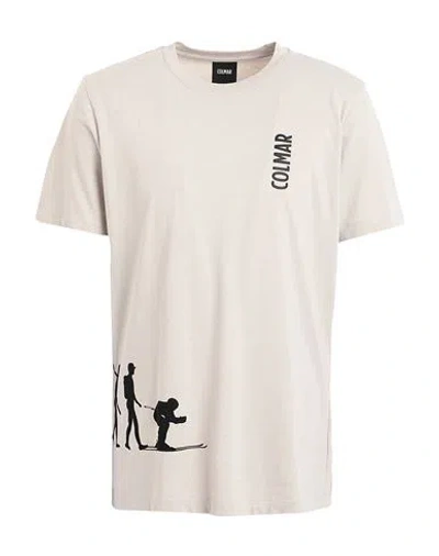 Colmar Man T-shirt Light Grey Size L Polyester, Cotton