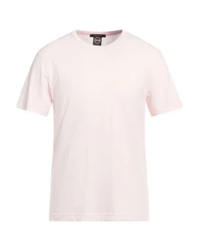 Colmar Man T-shirt Light Pink Size L Cotton