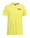 Colmar Man T-shirt Lime Green Size M Polyester, Cotton In Green