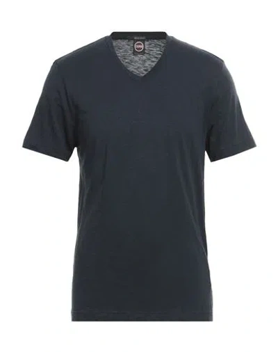 Colmar Man T-shirt Midnight Blue Size M Cotton, Modal