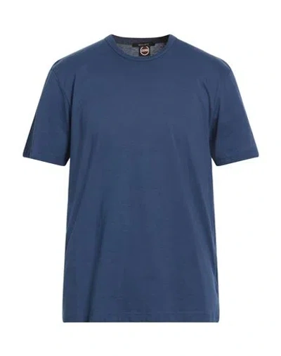Colmar Man T-shirt Navy Size L Cotton In Blue